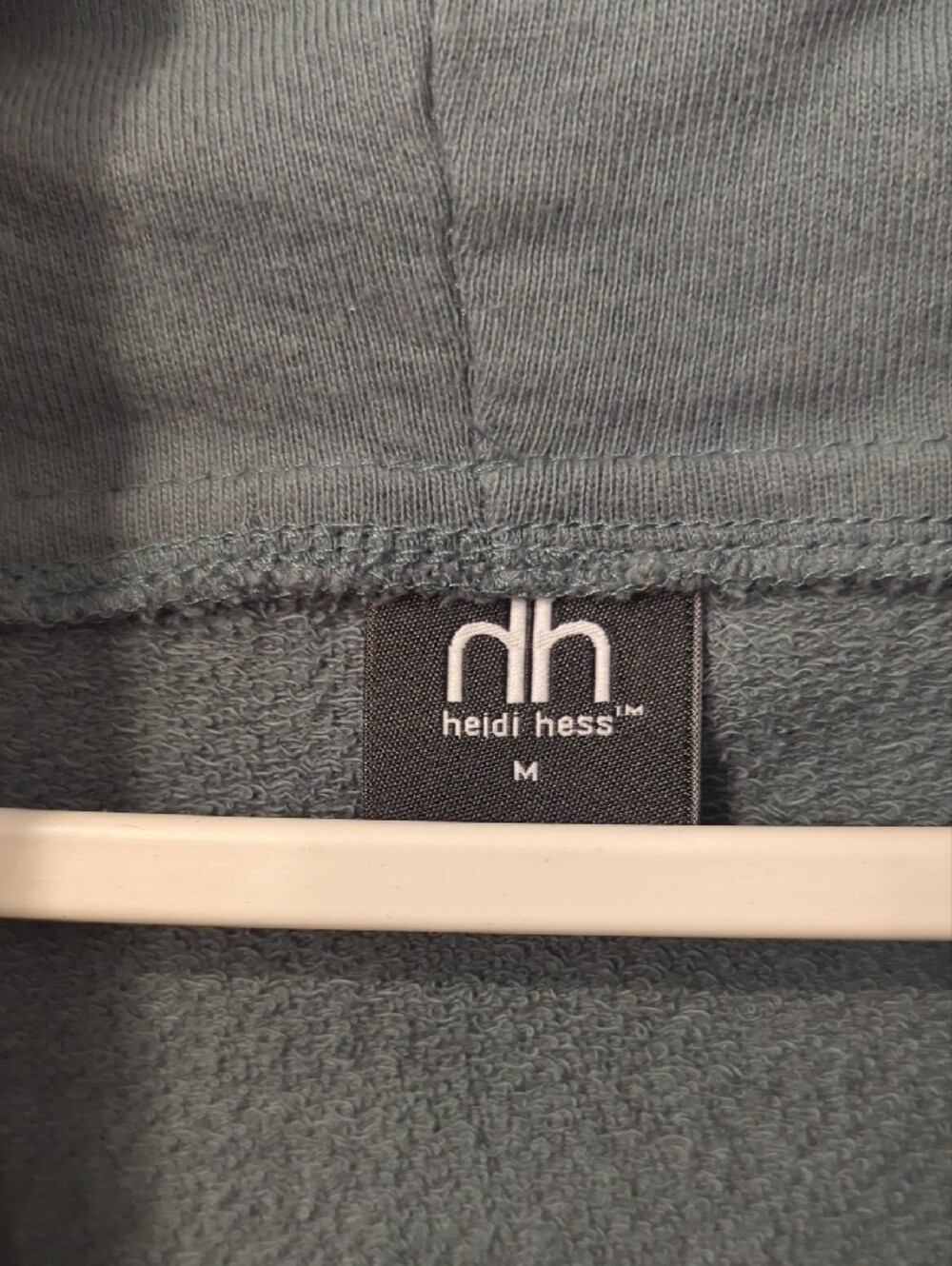 Cape Poncho Cowl Neck Teal Heidi Hess size Medium‎ image 3